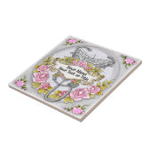 Stethoscoop caduceus verpleegkundige tegeltje (Zijkant)