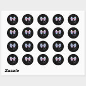 Stethoscoop Coquette Bow Ba2 Ronde Sticker (Vel)