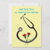 Stethoscoop dag van de arts feestdagenkaart (Voorkant)