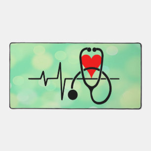 Stethoscoop Doctor Nurse Healthcare Desk Pad