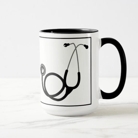 stethoscoop dokter cadeau mok (Rechts)