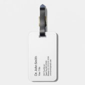 Stethoscoop ECG Wave EKG Hartslag Line Medisch Bagagelabel (Achterkant verticaal)