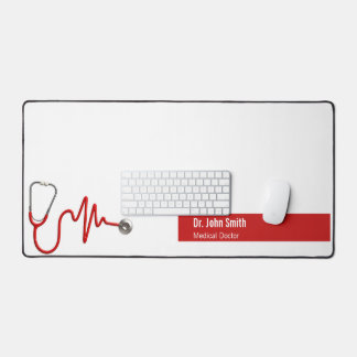 Stethoscoop ECG Wave EKG Hartslag Line Medisch Bureaumat