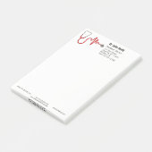 Stethoscoop ECG Wave EKG Medische Hartslaglijn Post-it® Notes (Schuin)