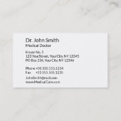 Stethoscoop ECG Wave Medical EKG Hartslaglijn Visitekaartje (Achterkant)