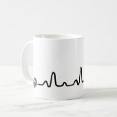 Stethoscoop EKG-Mok Koffiemok (Voorkant links)