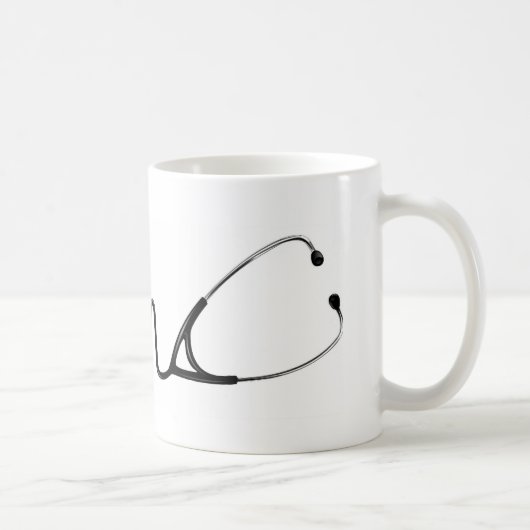 Stethoscoop EKG-Mok Koffiemok (Rechts)