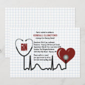 Stethoscoop en Afstuderen Kaart (Voorkant / Achterkant)