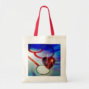 Stethoscoop en Hart Boodschappentas Tote Bag