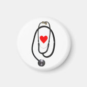 Stethoscoop en Hart Magneet (Voorkant)