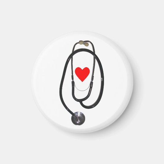 Stethoscoop en Hart Magneet (Voorkant)