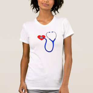 Stethoscoop en hart-T-Shirt T-shirt