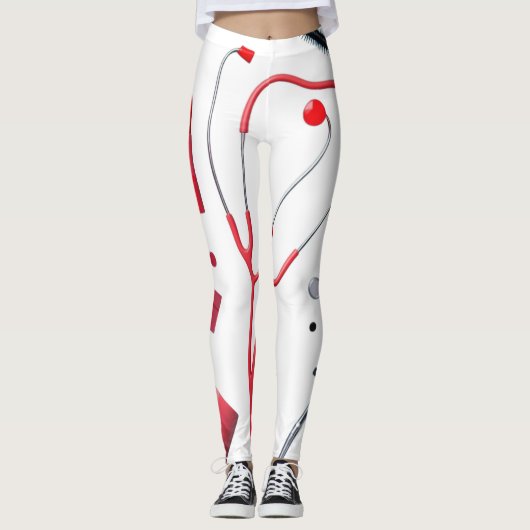 Stethoscoop en make-up leggings (Voorkant)