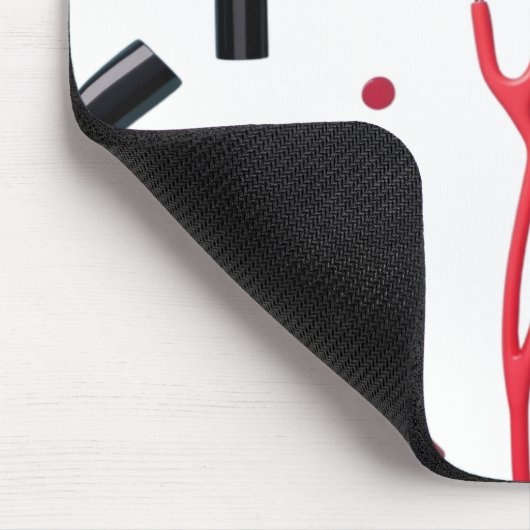 Stethoscoop en make-up muismat (Hoek)