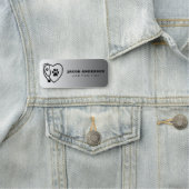 Stethoscoop- en Paw-afdrukken Naamplaatje (In situ)