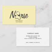 Stethoscoop geregistreerde verpleegkundige gezondh visitekaartje (Voorkant / Achterkant)