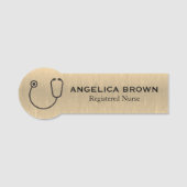 Stethoscoop - Gold Name Tag (Voorkant)