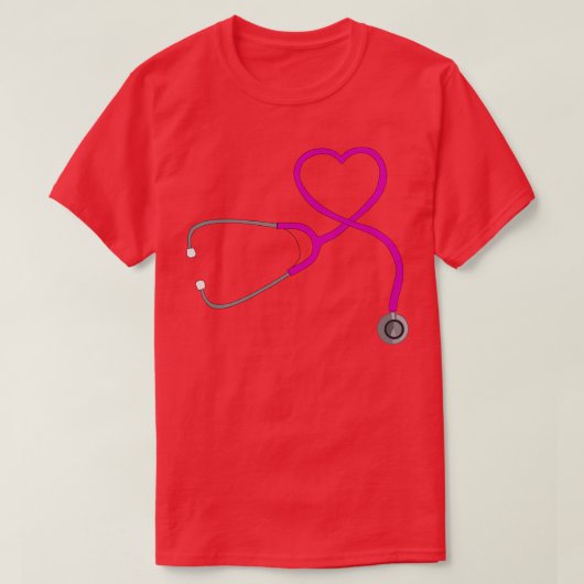 Stethoscoop Hart 2 T-shirt (Design voorkant)