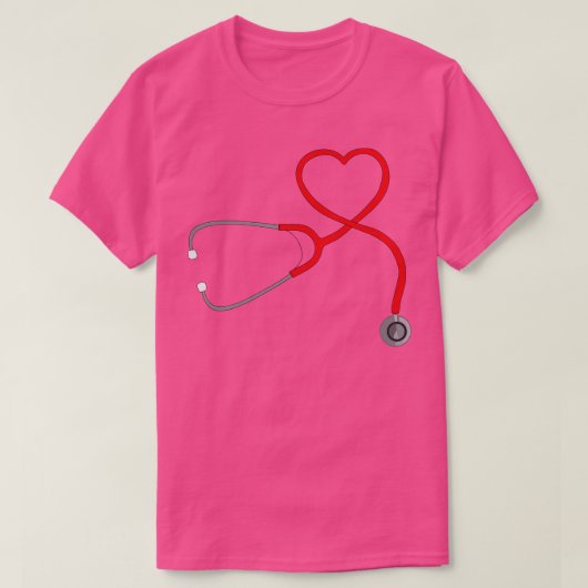 Stethoscoop Hart 7 T-shirt (Design voorkant)
