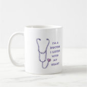 Stethoscoop Hart dokter Koffiemok (Links)