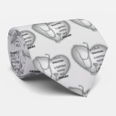 Stethoscoop Hart dokter Stropdas (Opgerold)