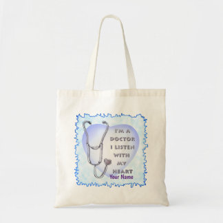 Stethoscoop Hart dokter Tote Bag