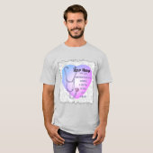 Stethoscoop hart orthopedisch verpleegkundige t-shirt (Voorkant volledig)