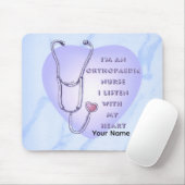 Stethoscoop hart Orthopedische verpleegster Muismat (Met muis)
