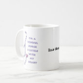 Stethoscoop Hart Schoolverpleegster Koffiemok (Voorkant links)
