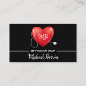 Stethoscoop Hartaandoeningen Medische gezondheid Visitekaartje (Voorkant)