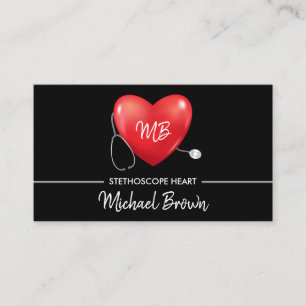 Stethoscoop Hartaandoeningen Medische gezondheid Visitekaartje
