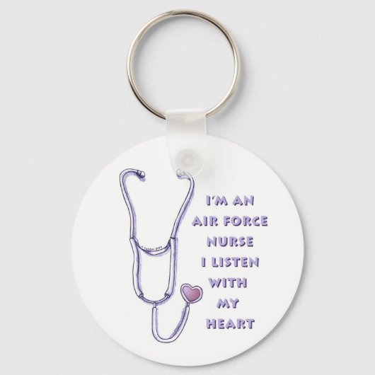 Stethoscoop hartluchtmacht sleutelhanger (Voorkant)