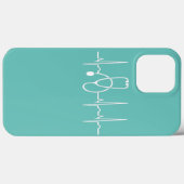 Stethoscoop hartslag EKG verpleegkundige Case-Mate iPhone Case (Achterkant (horizontaal))