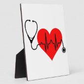 Stethoscoop hartslag Hartslag Fotoplaat (Zijkant)