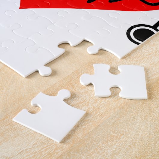 Stethoscoop hartslag Hartslag Legpuzzel (Zijkant)