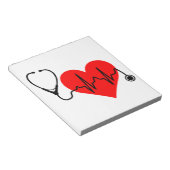 Stethoscoop hartslag Hartslag Notitieblok (Schuin)