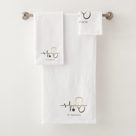 Stethoscoop hartslag Medisch Bad Handdoek (Insitu)