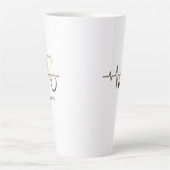 Stethoscoop hartslag Medisch Latte Mok (Voorkant)