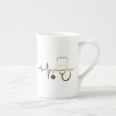 Stethoscoop hartslag Medische Mok (Rechts)