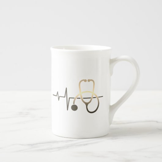 Stethoscoop hartslag Medische Mok (Rechts)