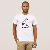 Stethoscoop Heren T-Shirt (Voorkant volledig)