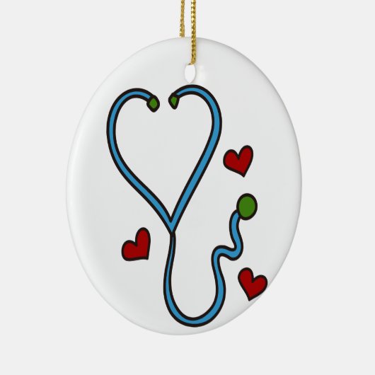 Stethoscoop Keramisch Ornament (Rechts)