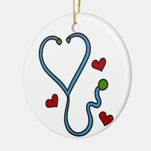 Stethoscoop Keramisch Ornament (Links)