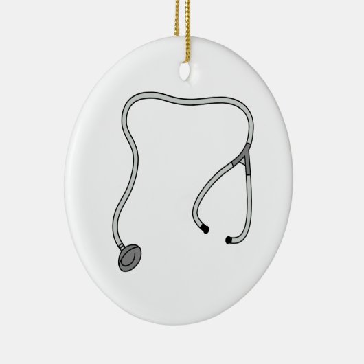 Stethoscoop Keramisch Ornament (Rechts)