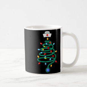 Stethoscoop Kerstboom Geregistreerde Doctor Nurse Koffiemok