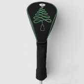 Stethoscoop Kerstboom Nurse Scrub Xmas Golfheadcover (Voorkant)