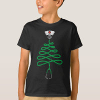 Stethoscoop kerstboom Zuurkerstscrub T