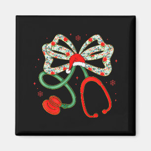 Stethoscoop Kerstmis Verpleegster Gezondheidswerke Magneet