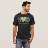Stethoscoop Love Shamrock Nurse St Patrick's Day G T-shirt (Voorkant volledig)