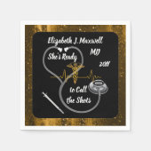 Stethoscoop | MD - Ze is klaar om de Shots te bell Servet (Voorkant)